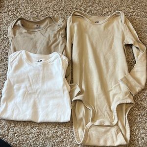 Long sleeve onesies.